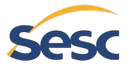 Logotipo da SESc (Serviço Social do Comércio) com a sigla em azul e amarelo, em fundo branco. Identidade visual da instituição.